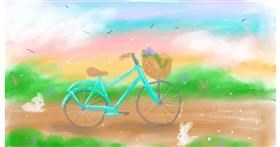 Drawing of Bicycle by Kiara🤍