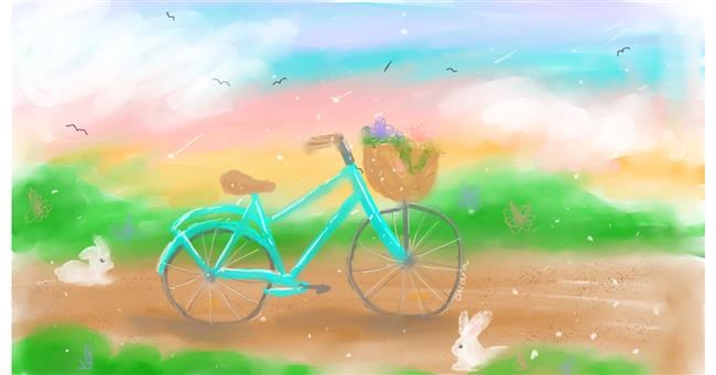 Fahrrad-Zeichnung von Kiara🤍