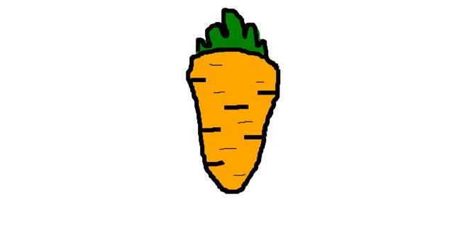 Drawing of Carrot by Kaila