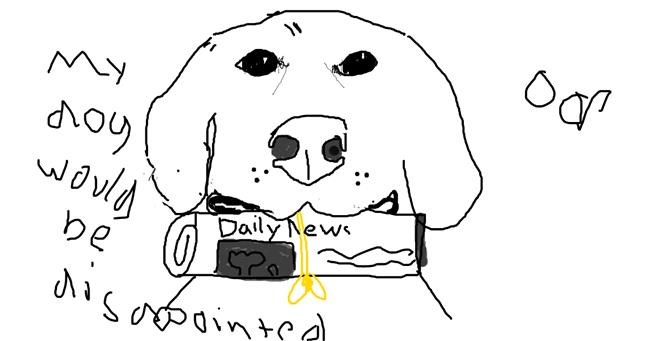 Drawing of Newspaper by BRODY SMELLS