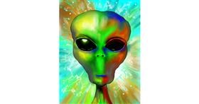 Drawing of Alien by ⋆su⋆vinci彡