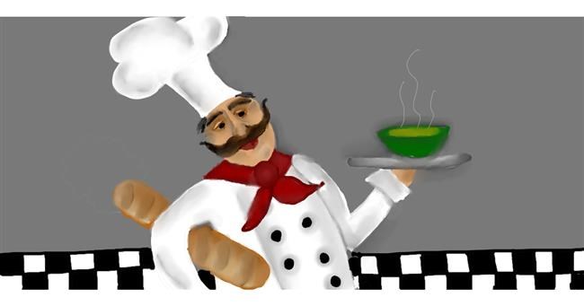 Drawing of Chef by Sunzee