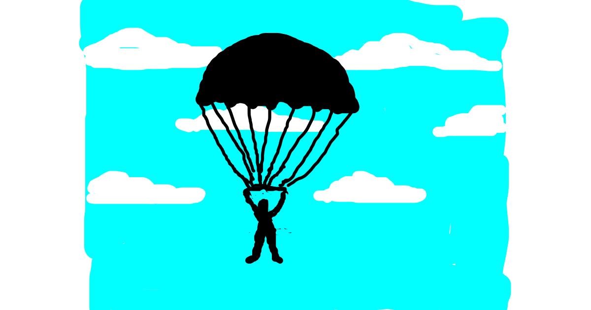 Drawing of Parachute by Anonymous