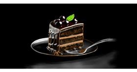 Drawing of Cake by Chaching