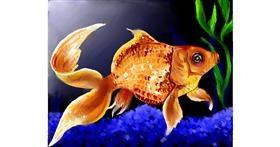 Drawing of Goldfish by Audrey