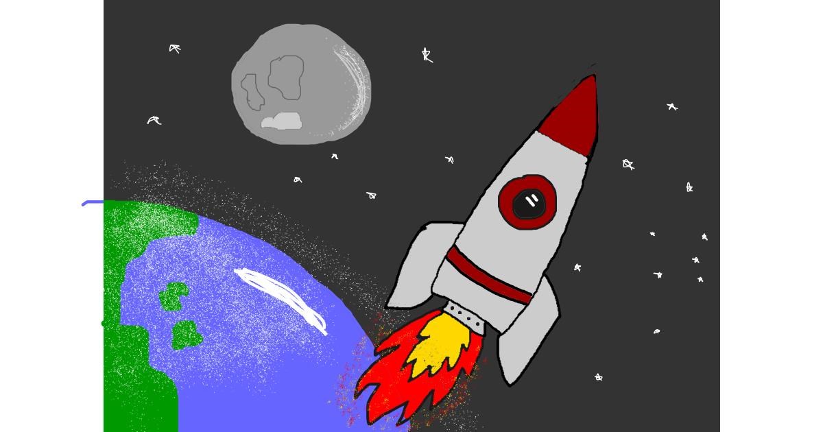 Drawing of Rocket by Dat Boi