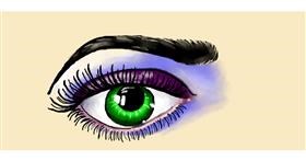 Drawing of Eyes by Debidolittle