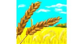 Weizen-Zeichnung von Dexl