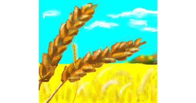 Weizen-Zeichnung von Dexl