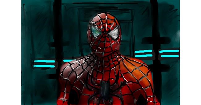Drawing of Spiderman by Mia
