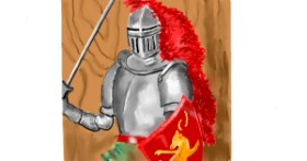 Drawing of Knight by GJP