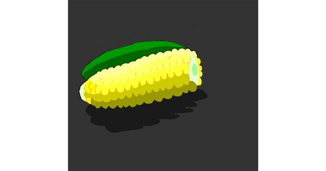Drawing of Corn by Loves