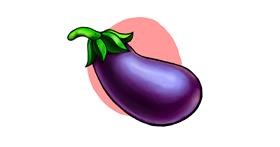 Drawing of Eggplant by ZORLA