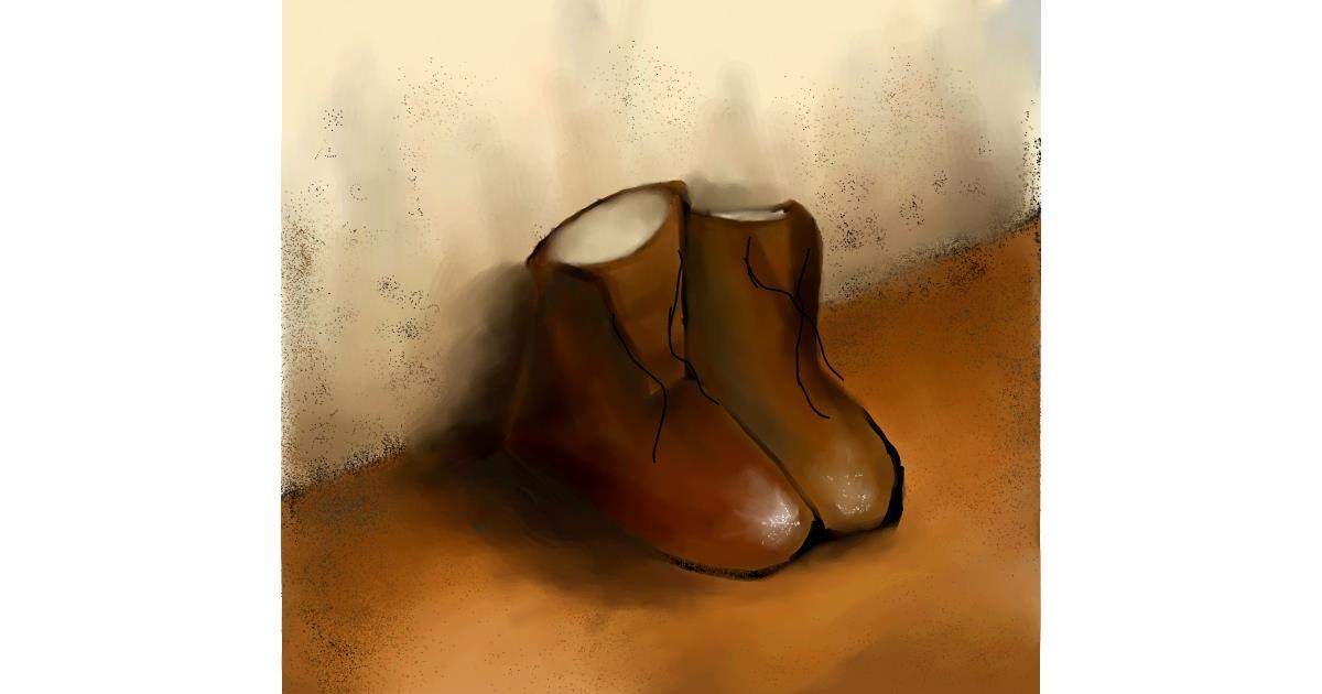 Drawing of Boots by Nor&Ena