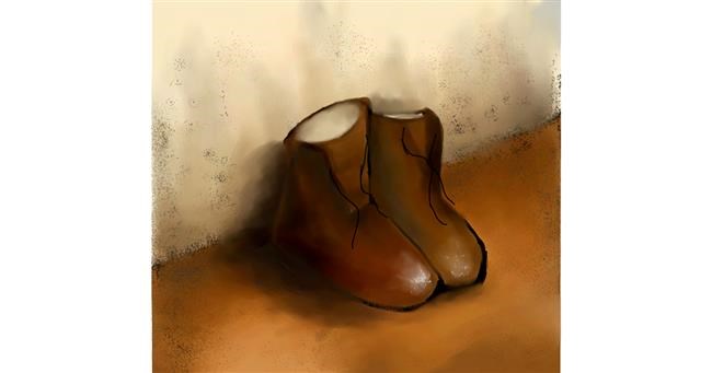 Drawing of Boots by Nor&Ena