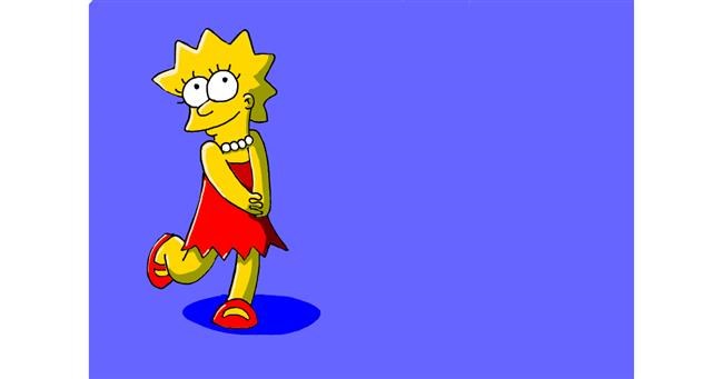 Drawing of Lisa Simpson by Dr.DrawGood