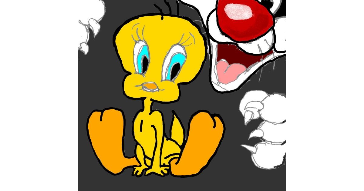 Drawing of Tweety Bird by Michelle