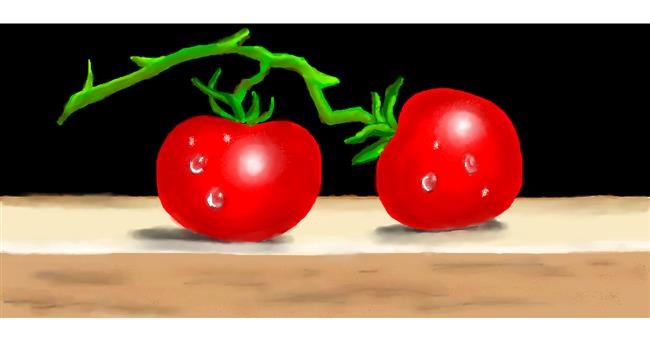 Drawing of Tomato by DebbyLee
