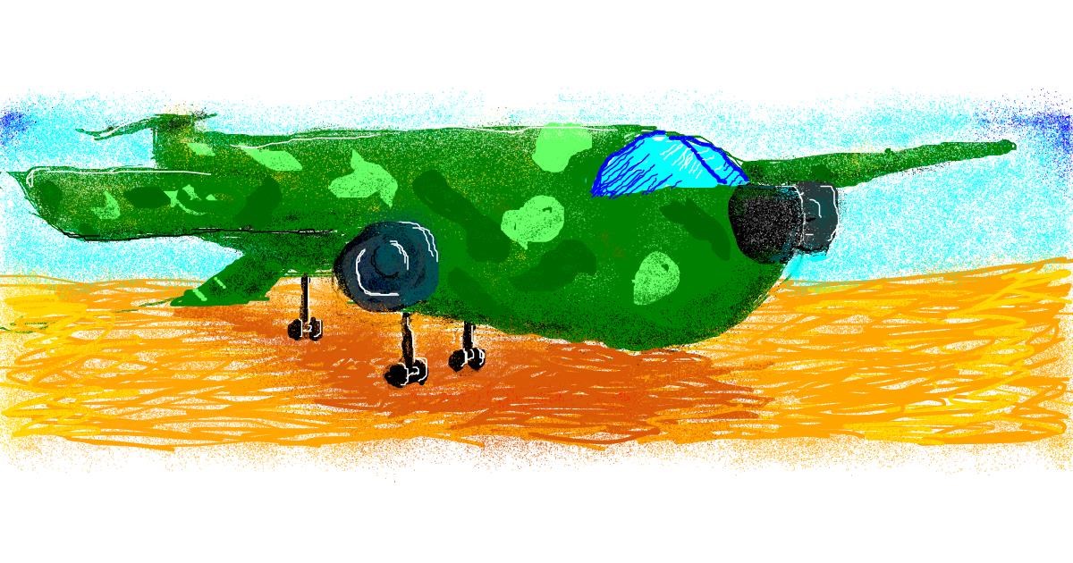 Drawing of Airplane by 7y3e1l1l0o§