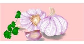 Drawing of Garlic by Debidolittle