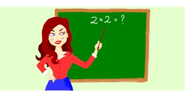 Drawing of Teacher by Oli Drawize Gallery