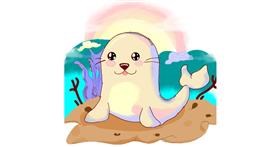 Drawing of Seal by Dona