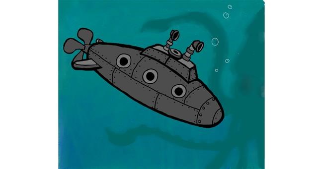 Drawing of Submarine by Sofie