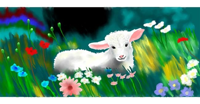 Schaf-Zeichnung von Kim