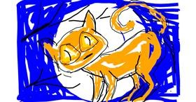 Drawing of Cat by Anonymous