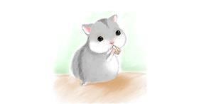 Drawing of Hamster by Sofie