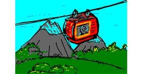 Drawing of Cable car by Mat