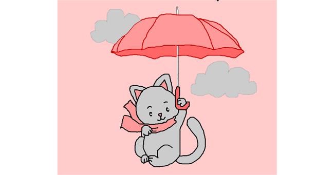 Drawing of Umbrella by Unknown