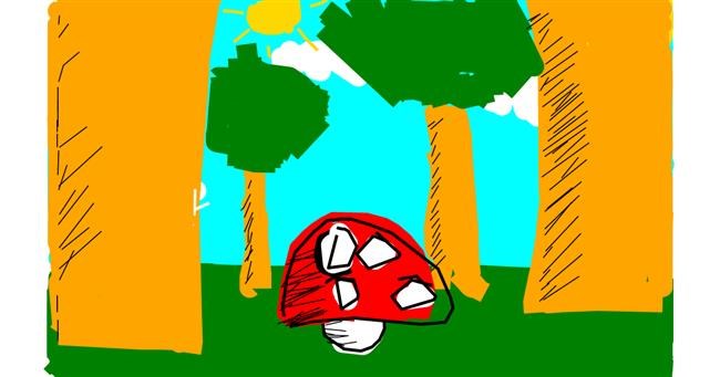 Drawing of Mushroom by Anonymous