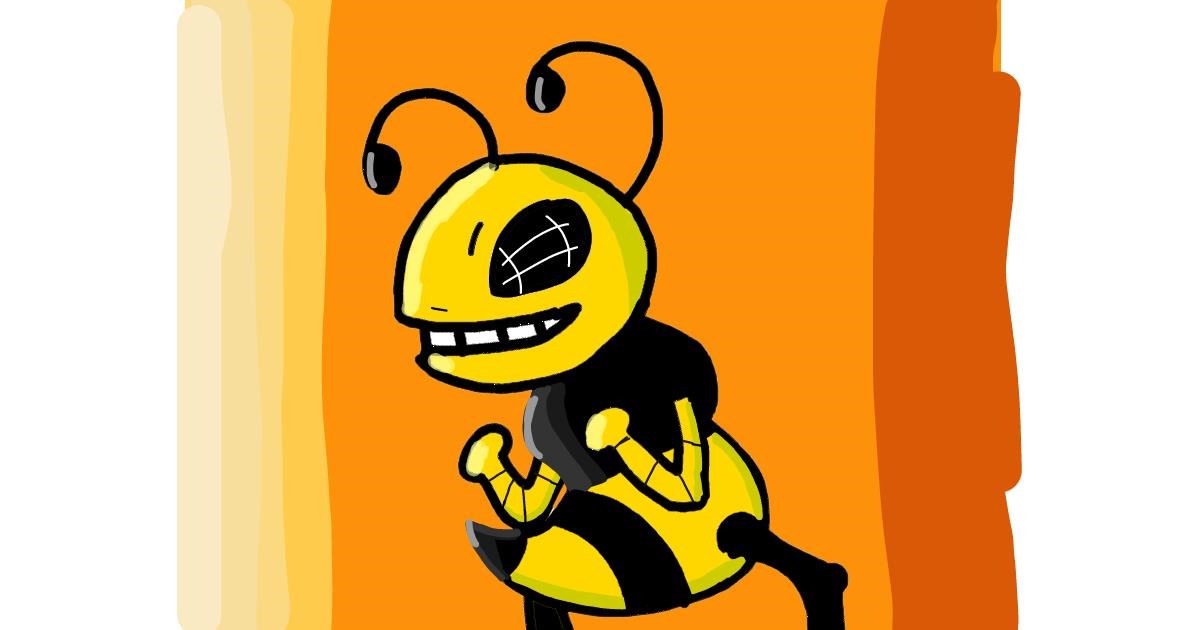 Drawing of Bee by Data