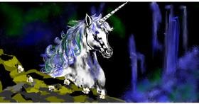 Drawing of Unicorn by Eclat de Lune