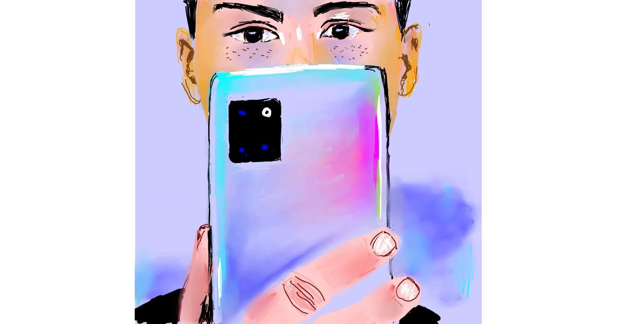 Drawing of Phone by Claria