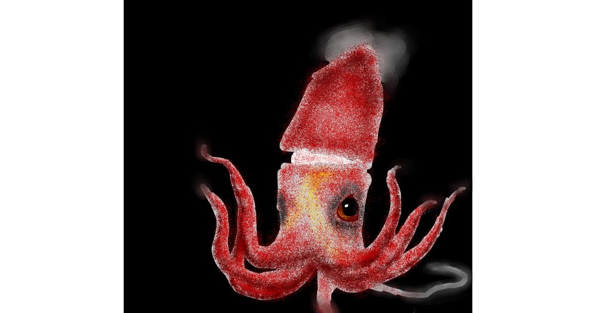 Drawing of Squid by Bumblebee
