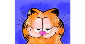 Drawing of Garfield by BlackCat