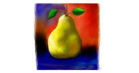 Drawing of Pear by Sara