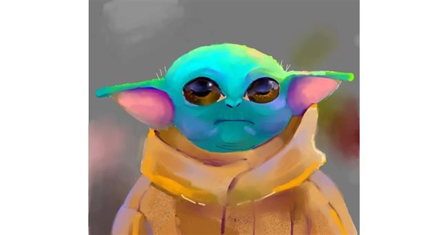 Baby Yoda-Zeichnung von Ja