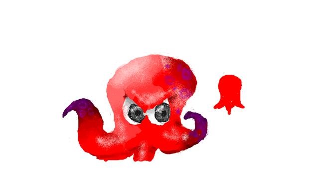 Drawing of Octopus by UwU Bonch