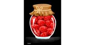 Drawing of Strawberry by GreyhoundMama