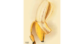 Drawing of Banana by GreyhoundMama