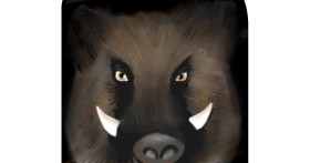 Drawing of Wild boar by RadiouChka🍉