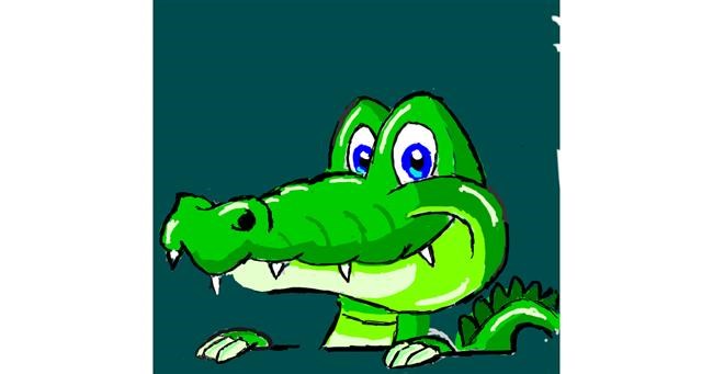 Drawing of Alligator by Coyote
