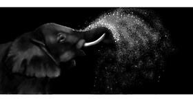 Drawing of Elephant by Annie