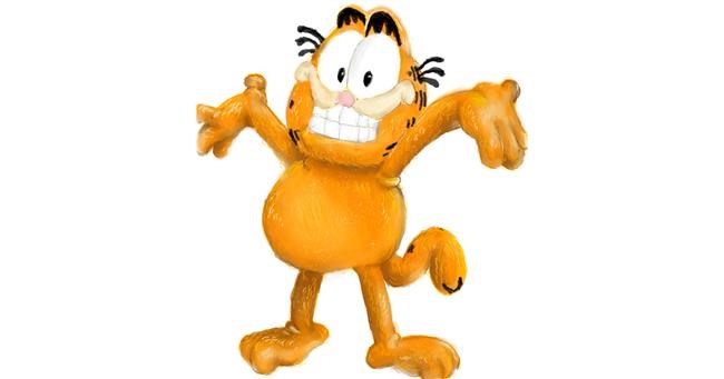Drawing of Garfield by Bugoy