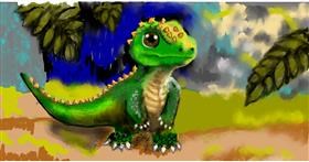 Drawing of Dinosaur by SAM AKA MARGARET 🙄