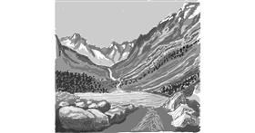 Drawing of Mountain by Coyote