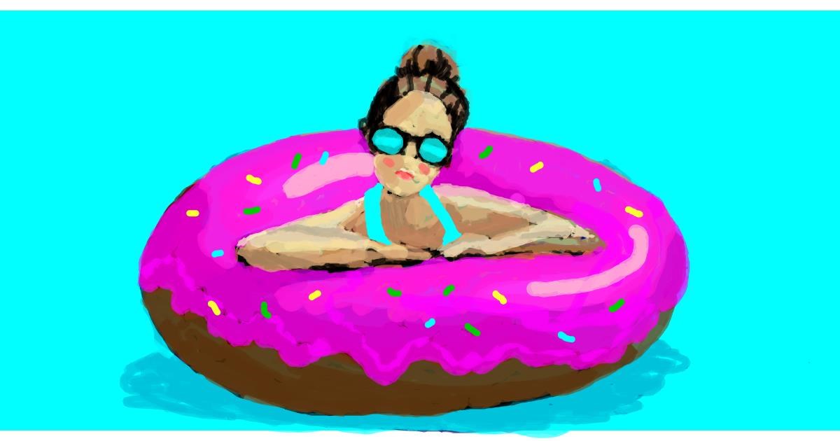 Drawing of Donut by Helena